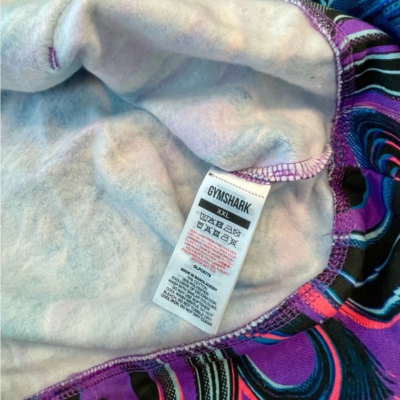 Gymshark | Geometric Hoodie | Purple Swirl | XXL Tall Unisex - Picture 4 of 6